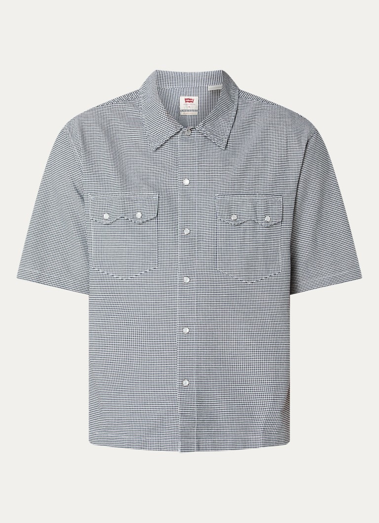 Levi's Heren Regular fit overhemd met ruitdessin in de kleur Donkerblauw