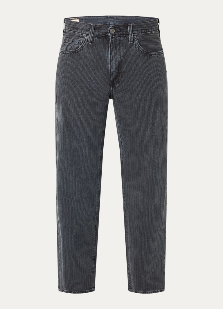 Levi's Heren 568 slim fit jeans met gekleurde wassing in de kleur Antraciet