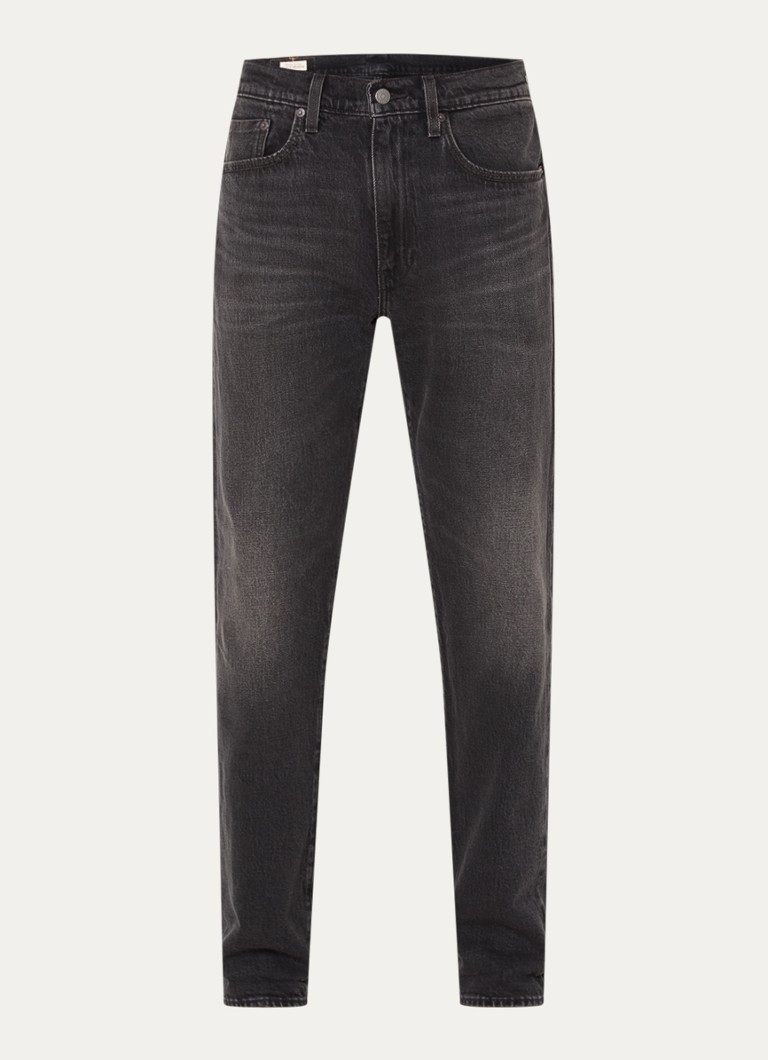 Levi's Heren 502 straight fit jeans met gekleurde wassing in de kleur Antraciet
