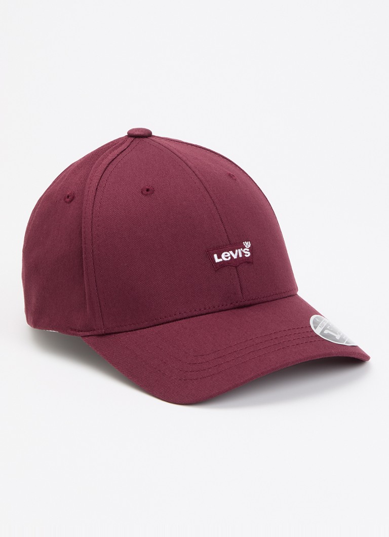 Levi's Heren Flexfit Housemark pet met logo in de kleur Bordeauxrood