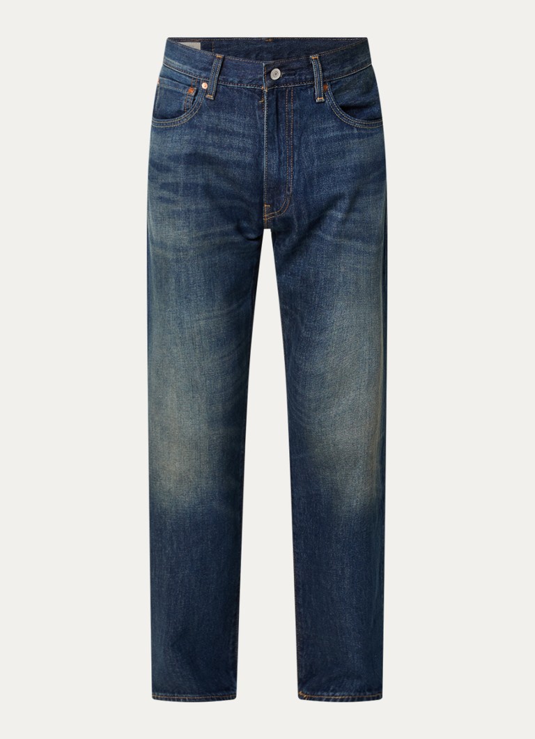Levi's Heren 555 straight leg jeans met donkere wassing in de kleur Indigo