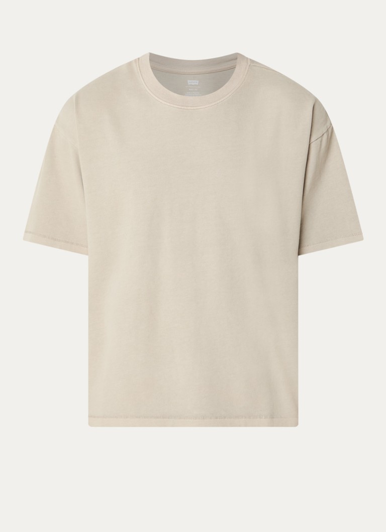 Levi's Heren T-shirt met verwassen afwerking in de kleur Beige