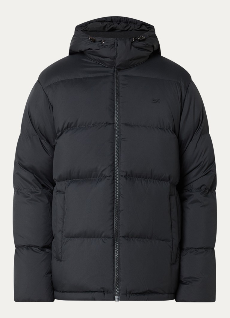 Levi's Heren Rockwell pufferjack met steekzakken in de kleur Zwart