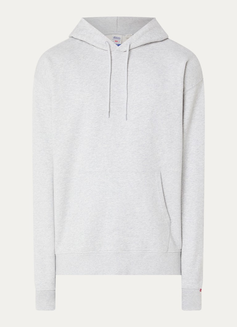 Levi's Heren Hoodie met kangoeroezak in de kleur Grijs