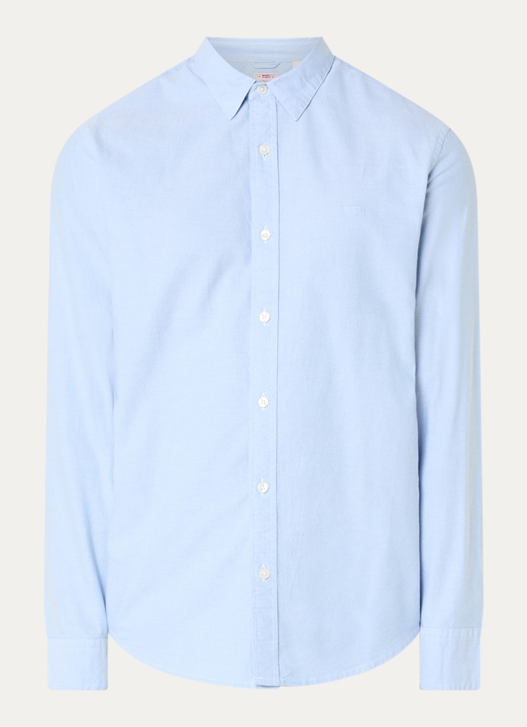Levi's Heren Regular fit overhemd met logo in de kleur Blauwgrijs