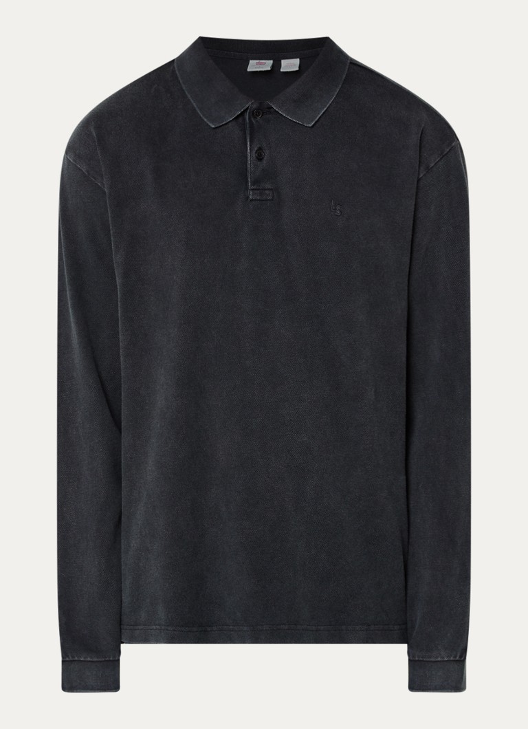 Levi's Heren Regular fit polo met logo in de kleur Antraciet