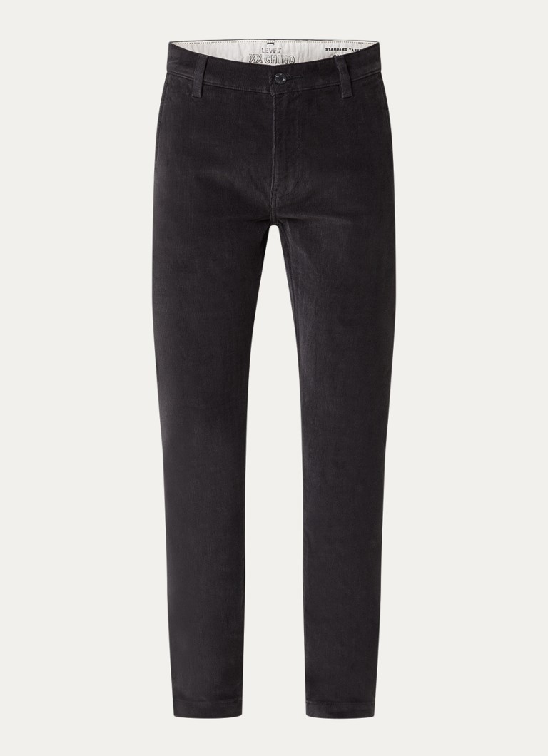 Levi's Heren XX tapered fit chino van corduroy met steekzakken in de kleur Zwart