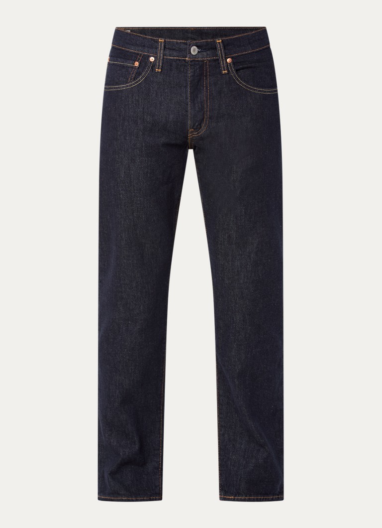 Levi's Heren 502 slim fit jeans met donkere wassing in de kleur Indigo