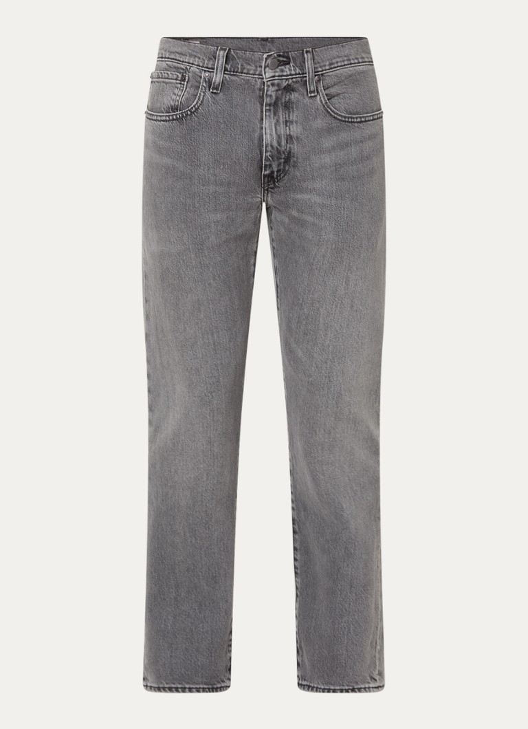 Levi's Heren 502 slim fit jeans met gekleurde wassing in de kleur Grijs