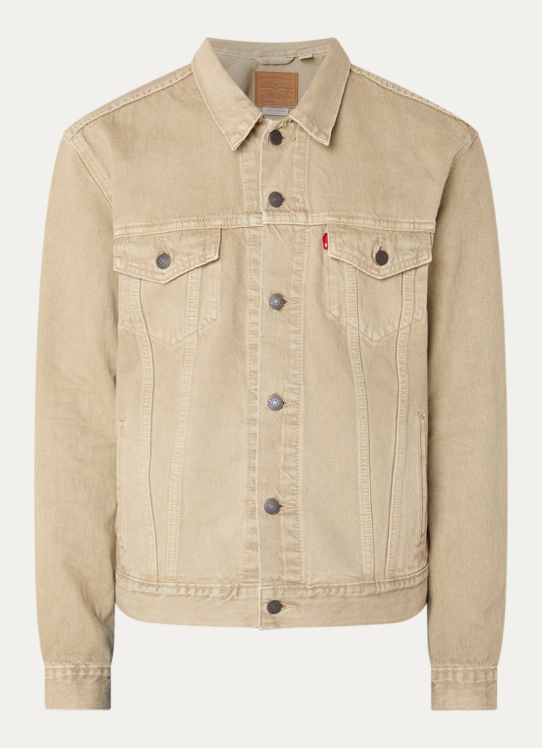 Levi's Heren Spijkerjas met borstzakken in de kleur Beige
