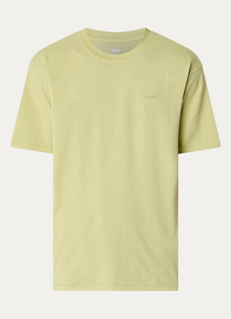 Levi's Heren Red Tab T-shirt met logo in de kleur Lichtgroen