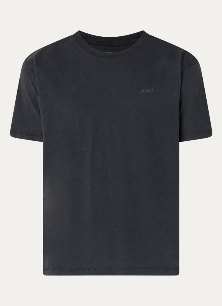 Levi's Heren T-shirt met logo in de kleur Antraciet