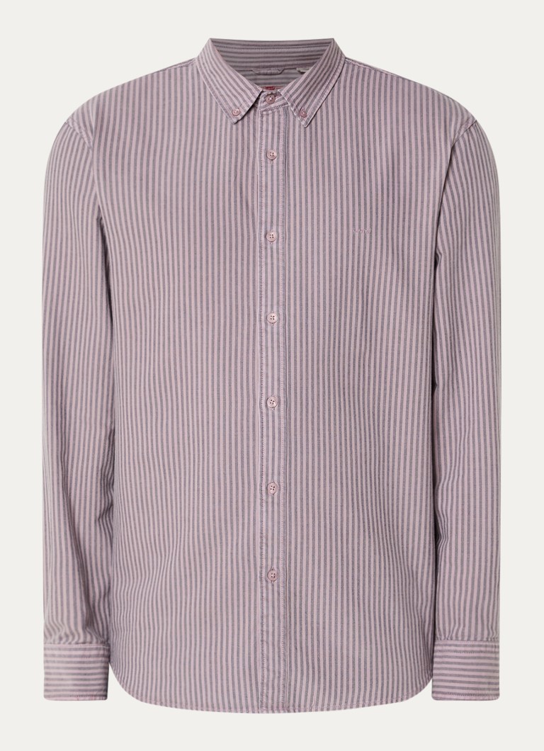 Levi's Heren Regular fit overhemd met streepprint in de kleur Lichtroze