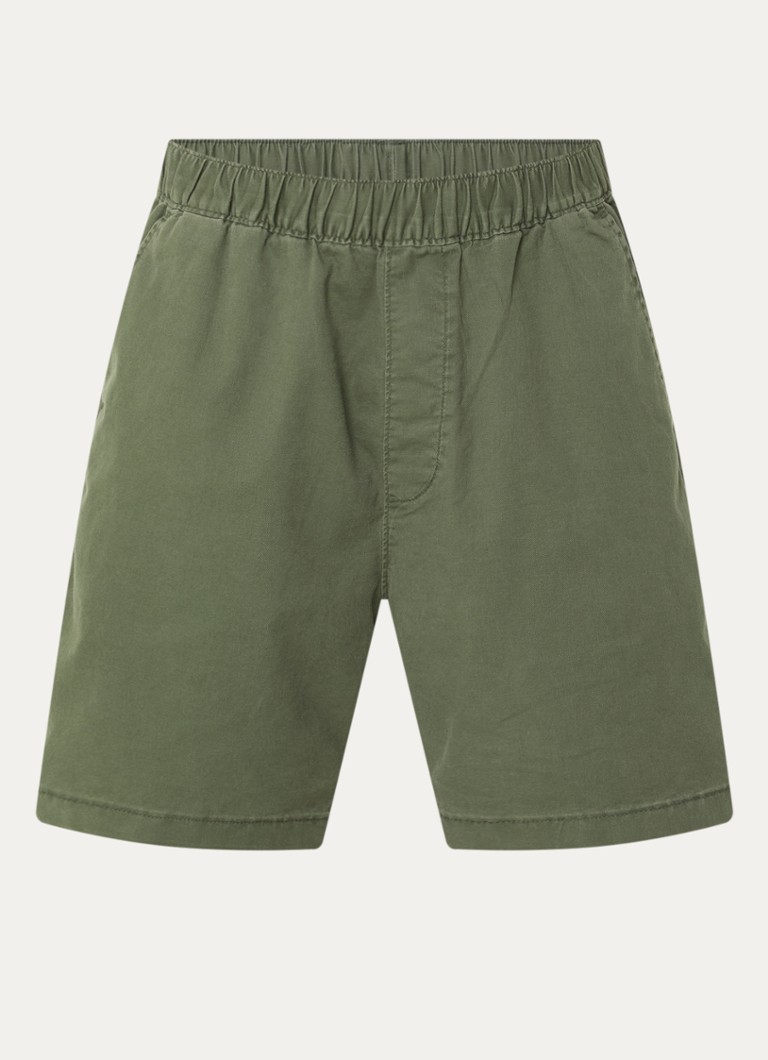 Levi's Heren Loose fit korte broek in linnenblend met steekzakken in de kleur Olijfgroen