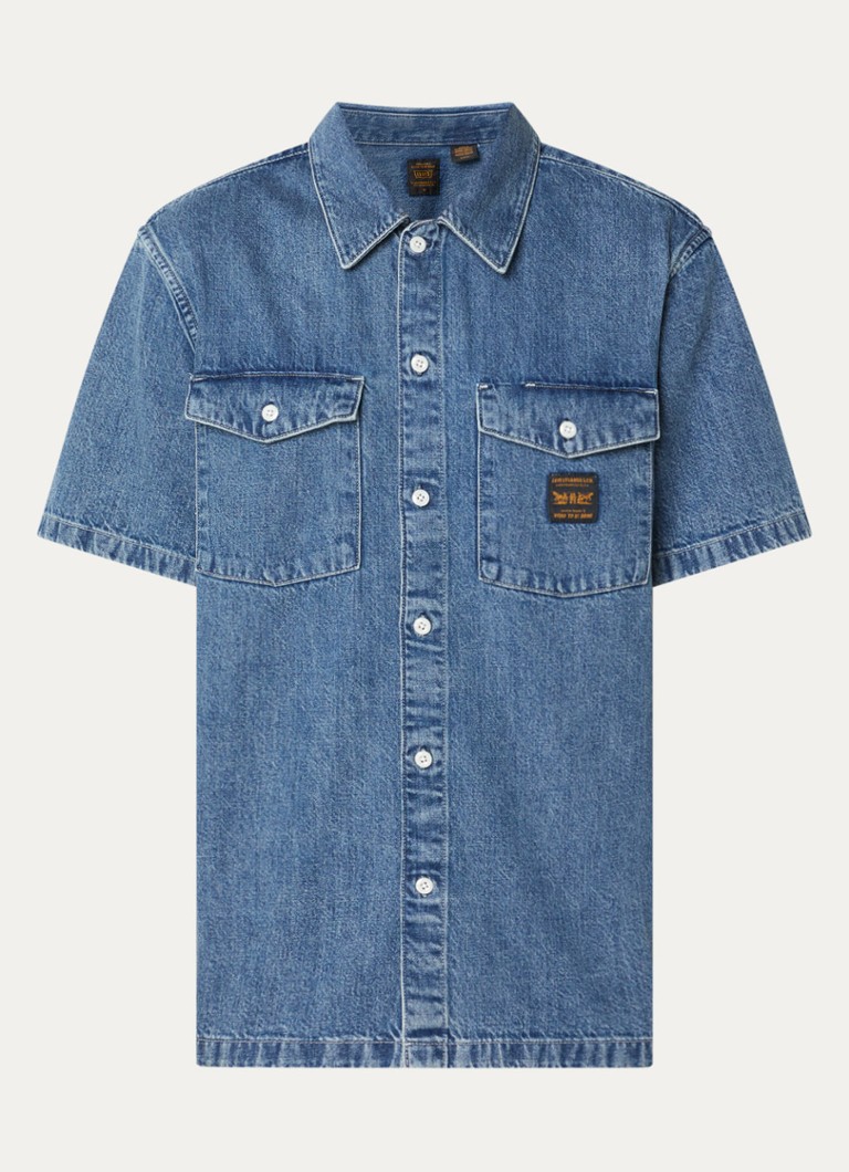 Levi's Heren Regular fit overhemd van denim in de kleur Indigo