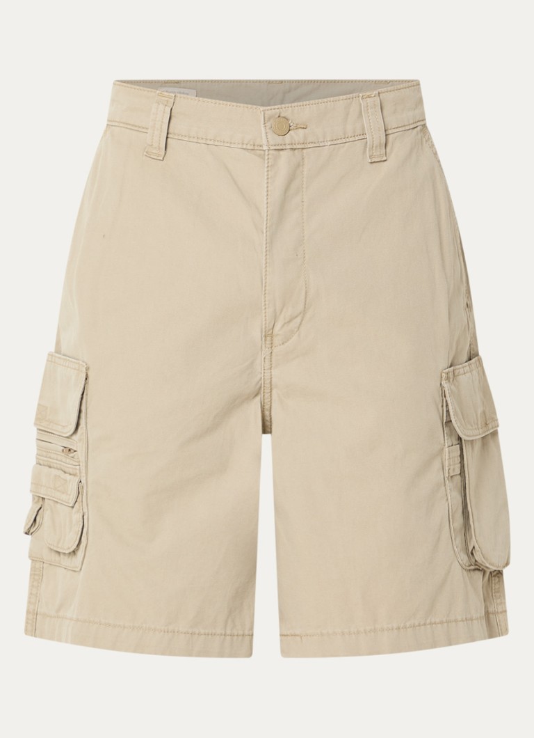 Levi's Heren Loose fit korte cargobroek met klepzakken in de kleur Khaki
