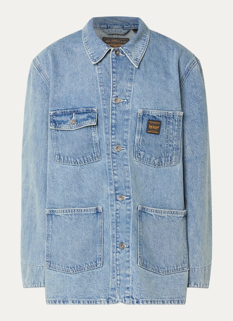 Levi's Heren Spijkerjas met borstzakken in de kleur Indigo