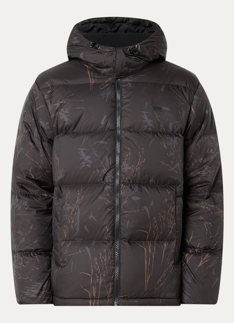 Levi's Heren Rockwell pufferjack met steekzakken in de kleur Donkerbruin