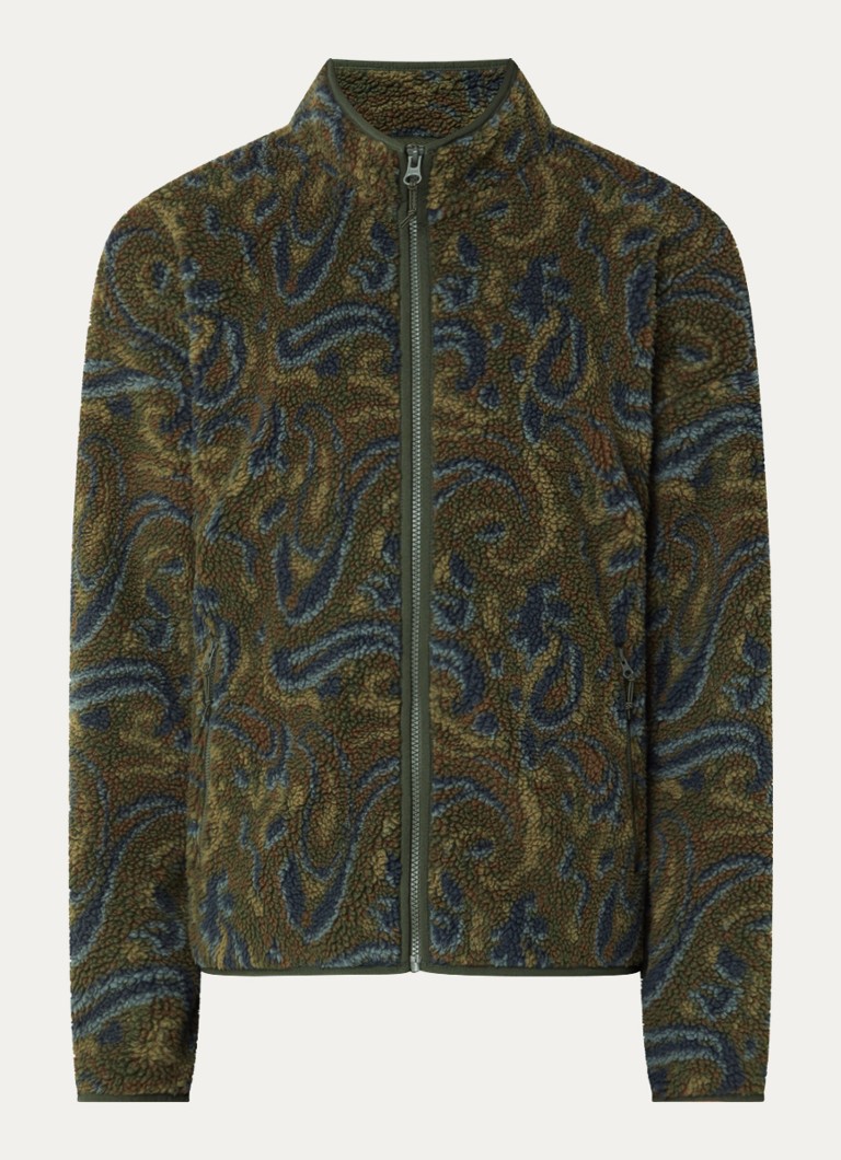 Levi's Heren Nolan jack van teddy met print in de kleur Bronsgroen