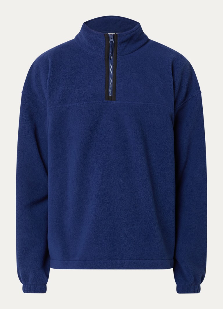 Levi's Heren Sweater met halve rits in de kleur Royalblauw