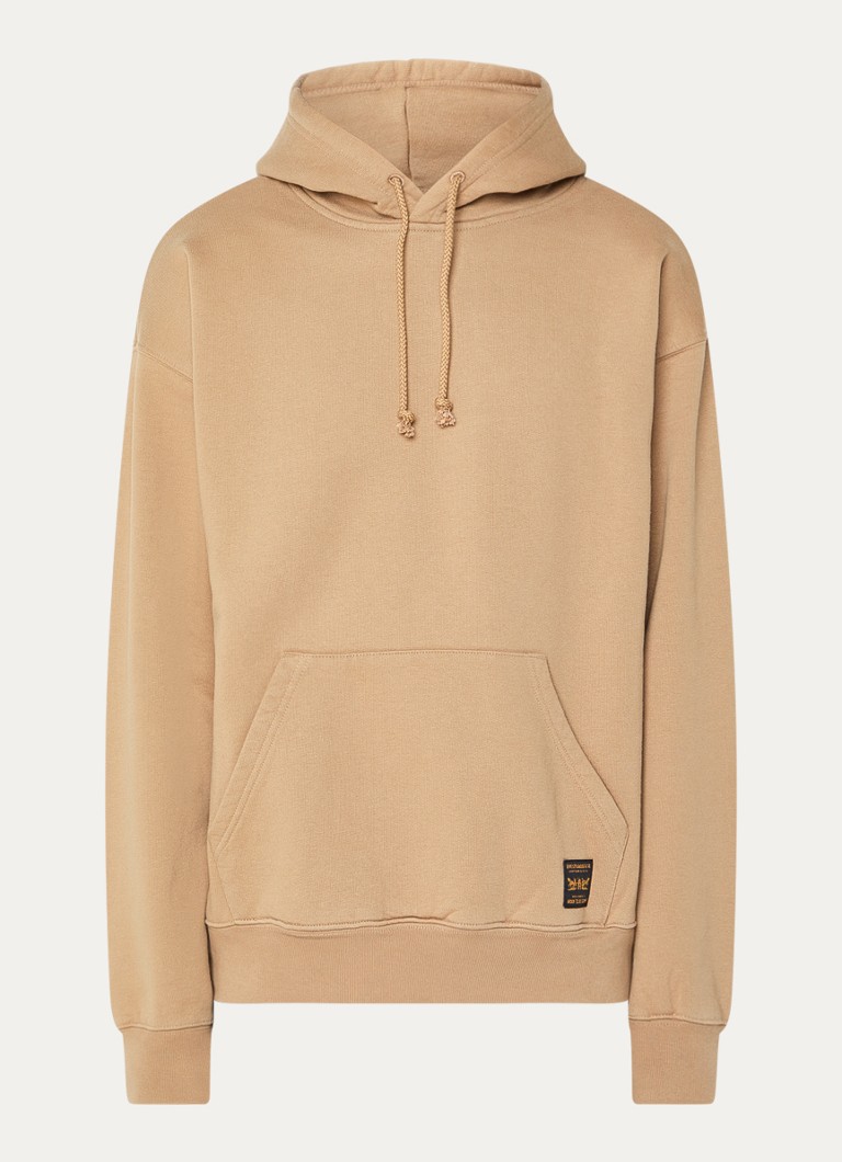 Levi's Heren Hoodie met logo in de kleur Camel