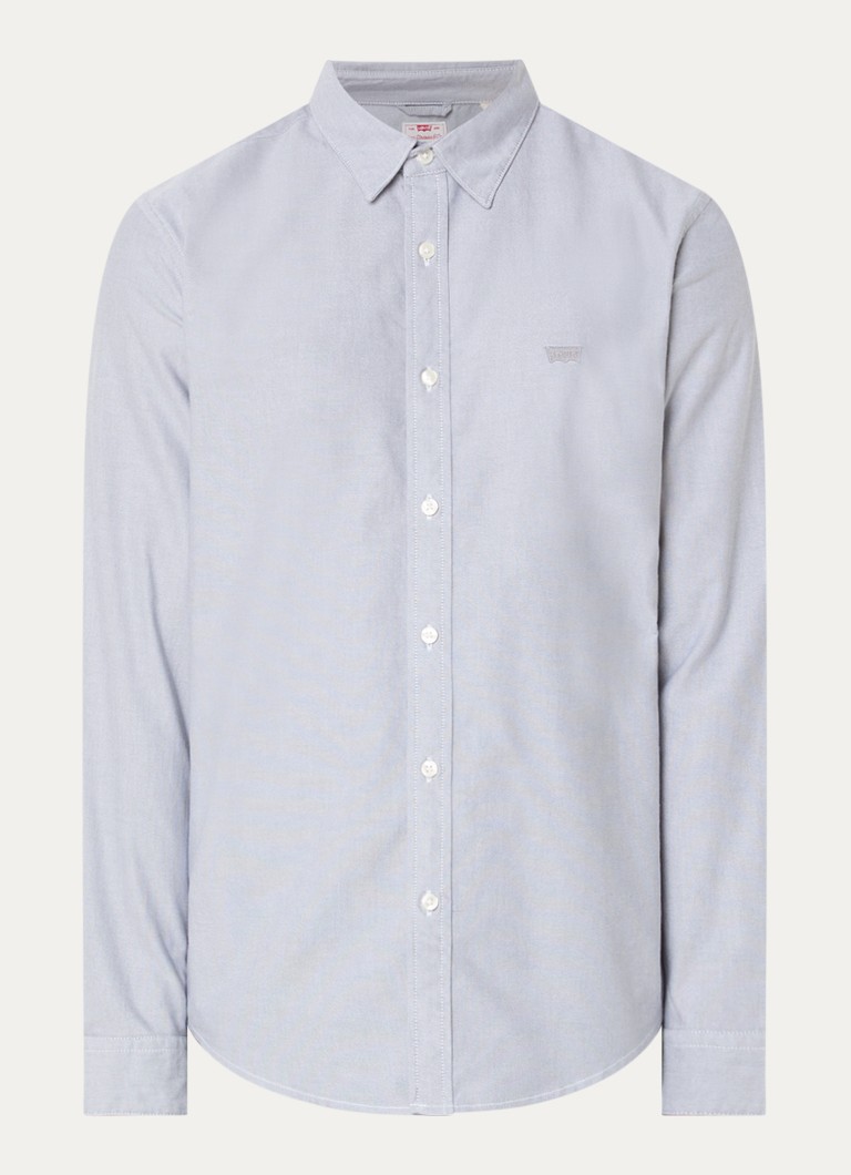 Levi's Heren Regular fit overhemd met logo in de kleur Lichtgrijs