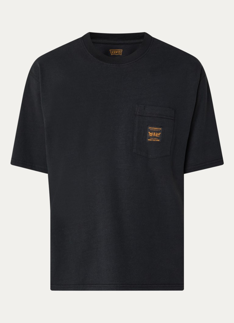 Levi's Heren Workwear T-shirt met borstzak in de kleur Zwart