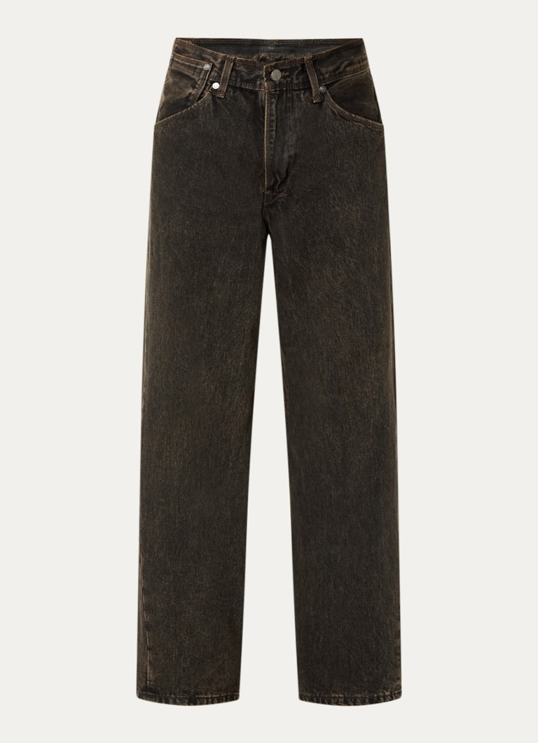 Levi's Heren Wide fit jeans met gekleurde wassing en steekzakken in de kleur Donkerbruin