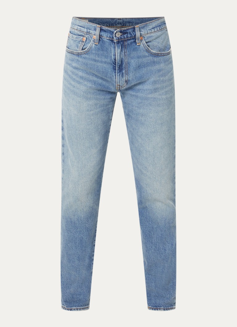 Levi's Heren 502 slim fit jeans met medium wassing in de kleur Indigo