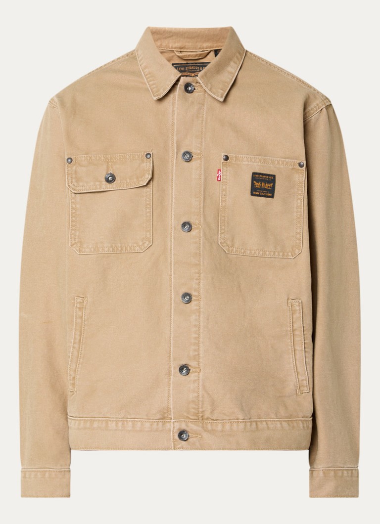 Levi's Heren Sunrise spijkerjas met steekzakken in de kleur Camel