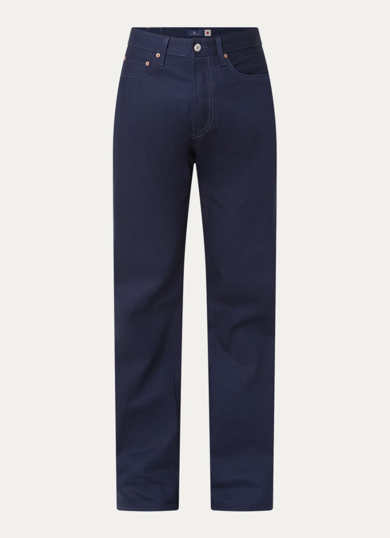 Levi's Heren 501 slim fit jeans met donkere wassing in de kleur Indigo