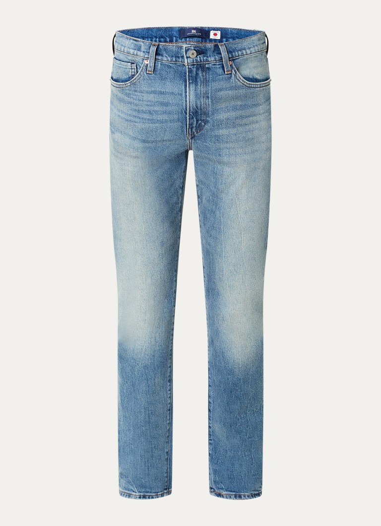 Levi's Heren 511 slim fit jeans met lichte wassing in de kleur Indigo