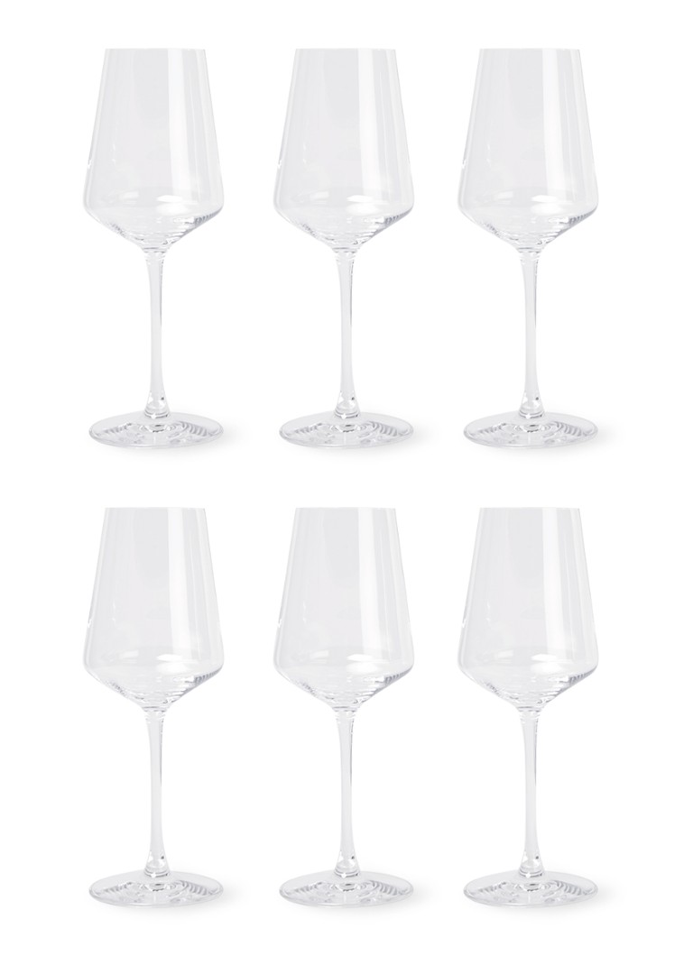Leonardo Puccini witte wijnglas 40 cl set van 6 Transparant - Deal