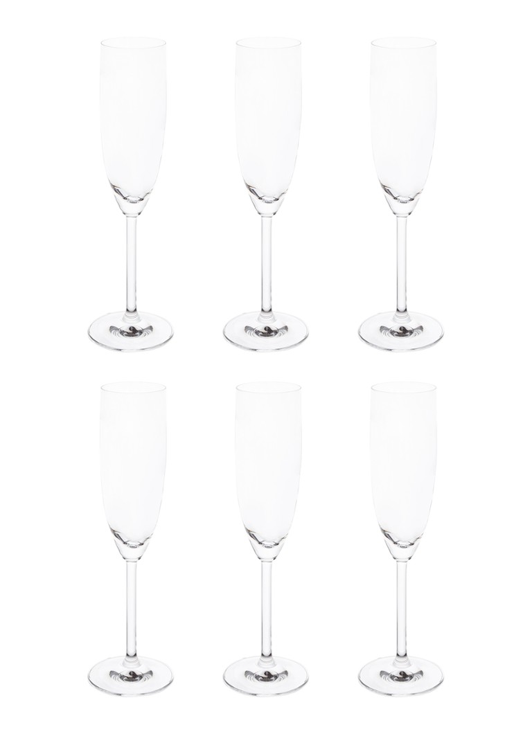 Leonardo Daily champagneglas set van 6 Transparant - Deal