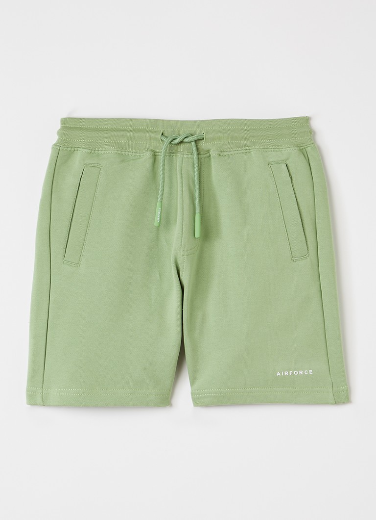 Airforce Jongens Loose fit korte joggingbroek in de kleur Groen, maat: 12J=152