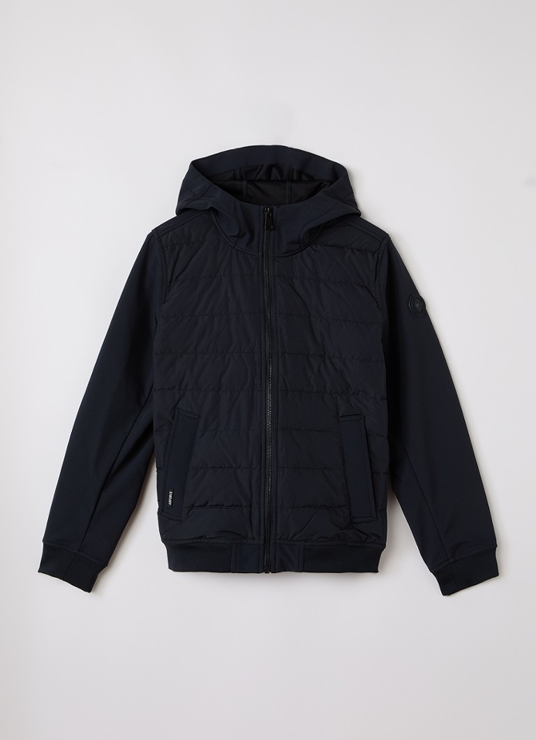 Airforce Jongens River softshell jack met donsvulling in de kleur Donkerblauw, maat: 10J=140