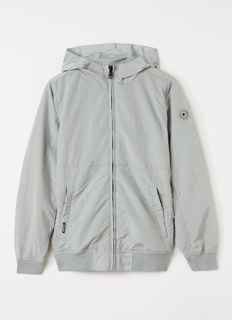 Airforce Jongens Jack met ritszakken in de kleur Metallic, maat: 10J=140