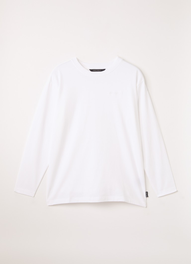 Airforce Jongens Longsleeve met logo in de kleur Wit, maat: 176
