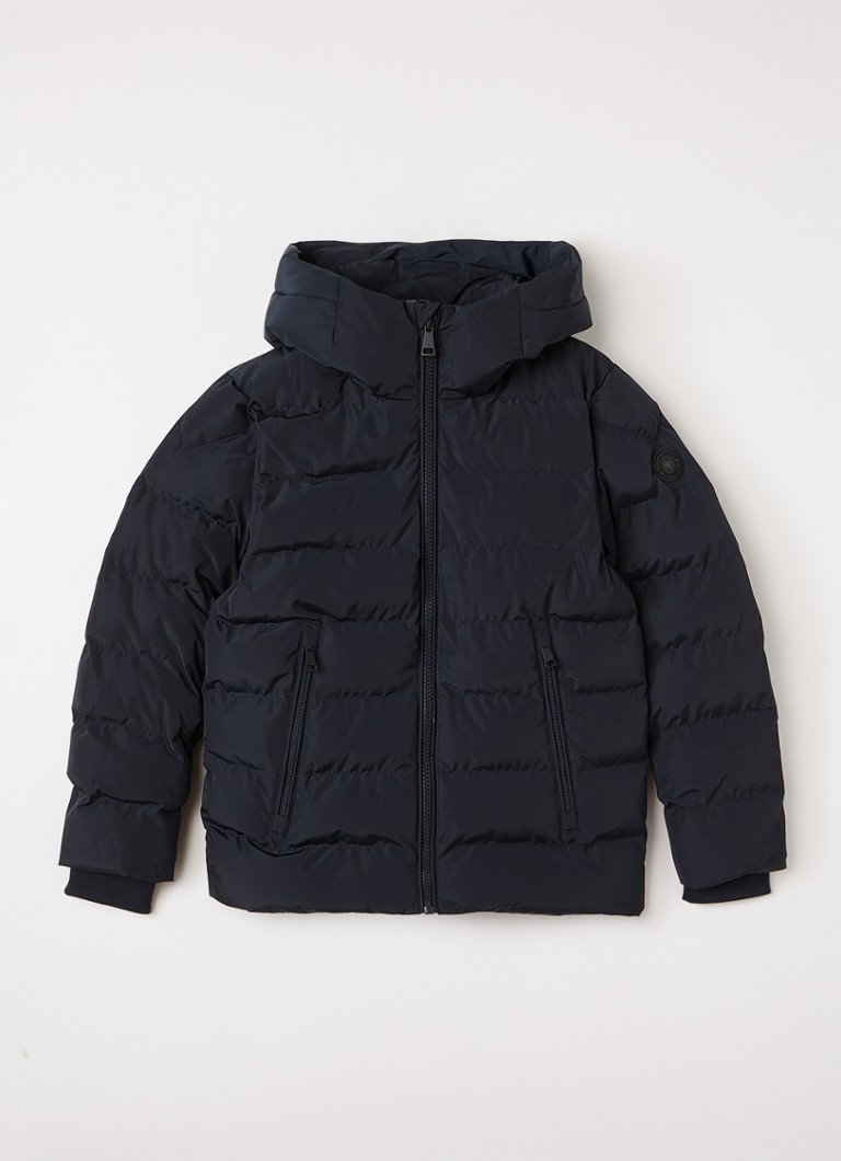 Airforce Jongens Robin puffer jack met capuchon in de kleur Donkerblauw, maat: 176