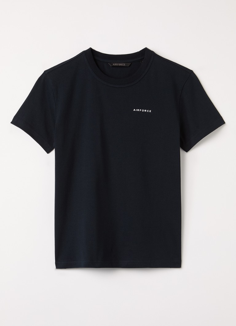Airforce Jongens T-shirt met logo in de kleur Donkerblauw, maat: 152