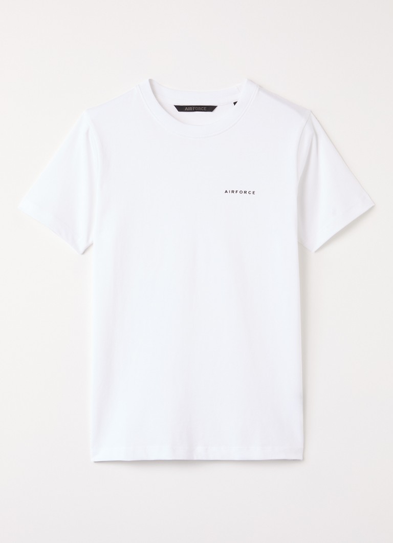 Airforce Jongens T-shirt met logo in de kleur Wit, maat: 176
