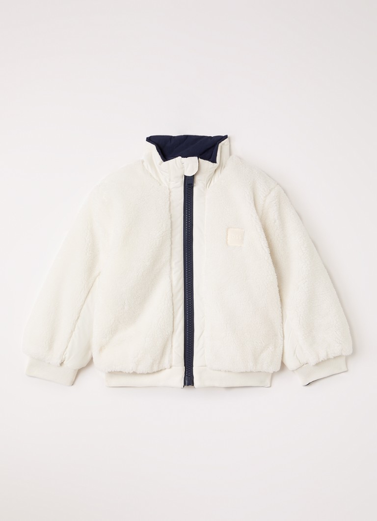 BOSS Meisjes Reversible jack van teddy in de kleur Ivoor, maat: 86