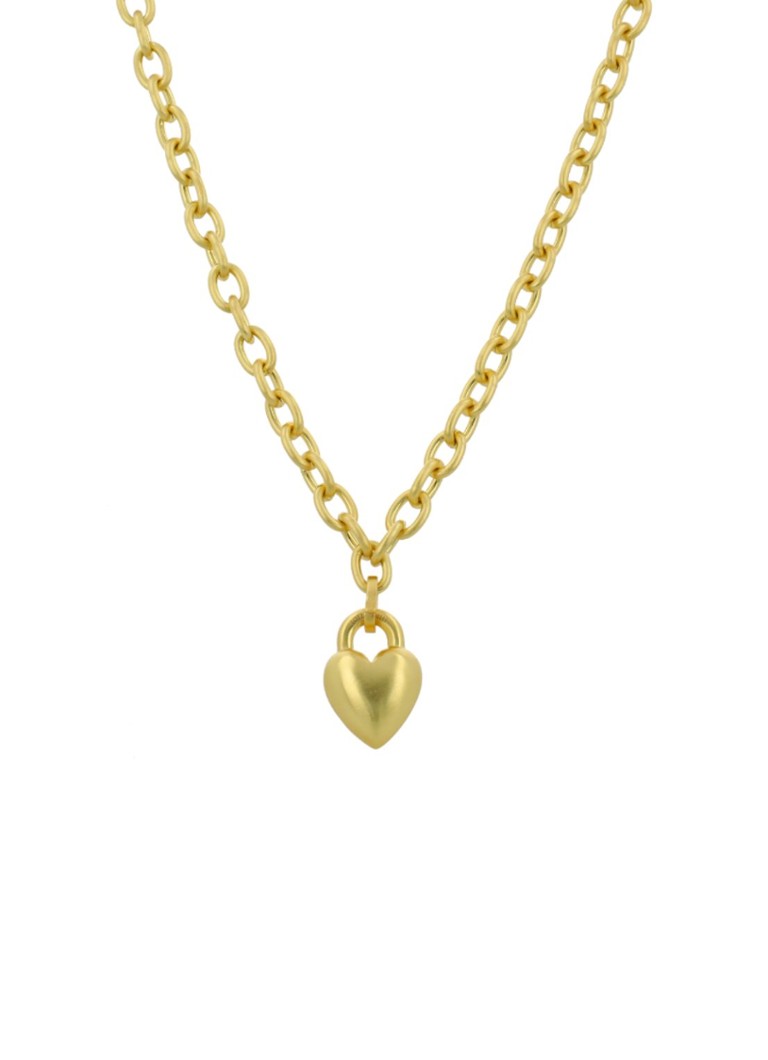 LOTT. Gioielli Dames Valen ketting met hanger in de kleur Goud, maat: S