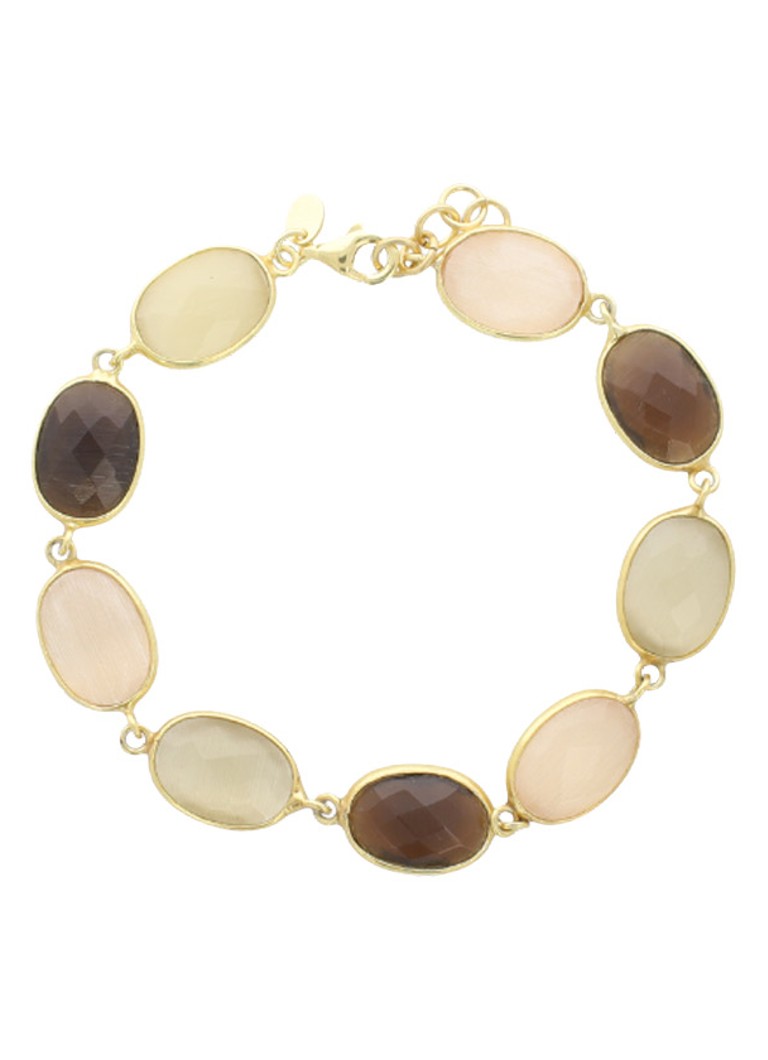 LOTT. Gioielli Dames Ann armband verguld in de kleur Beige, maat: OS