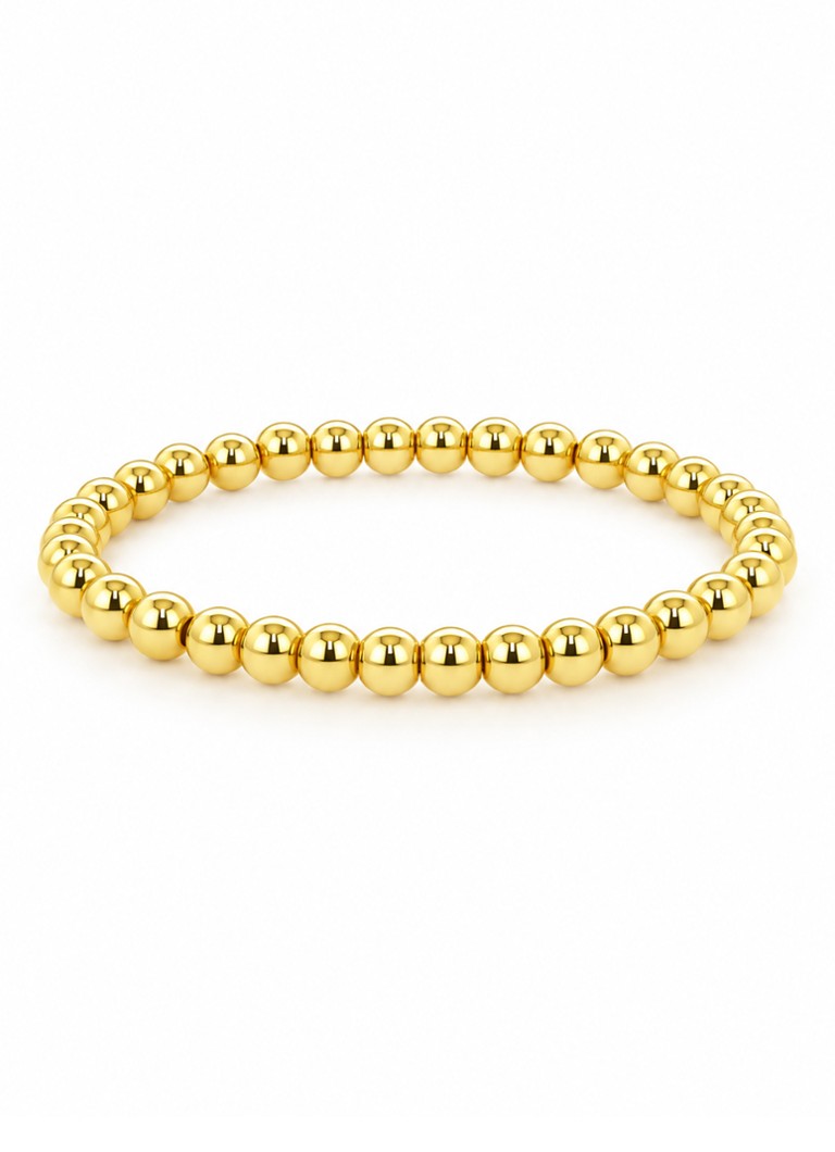 LOTT. Gioielli Dames Chuncky Balls armband verguld in de kleur Goud, maat: S