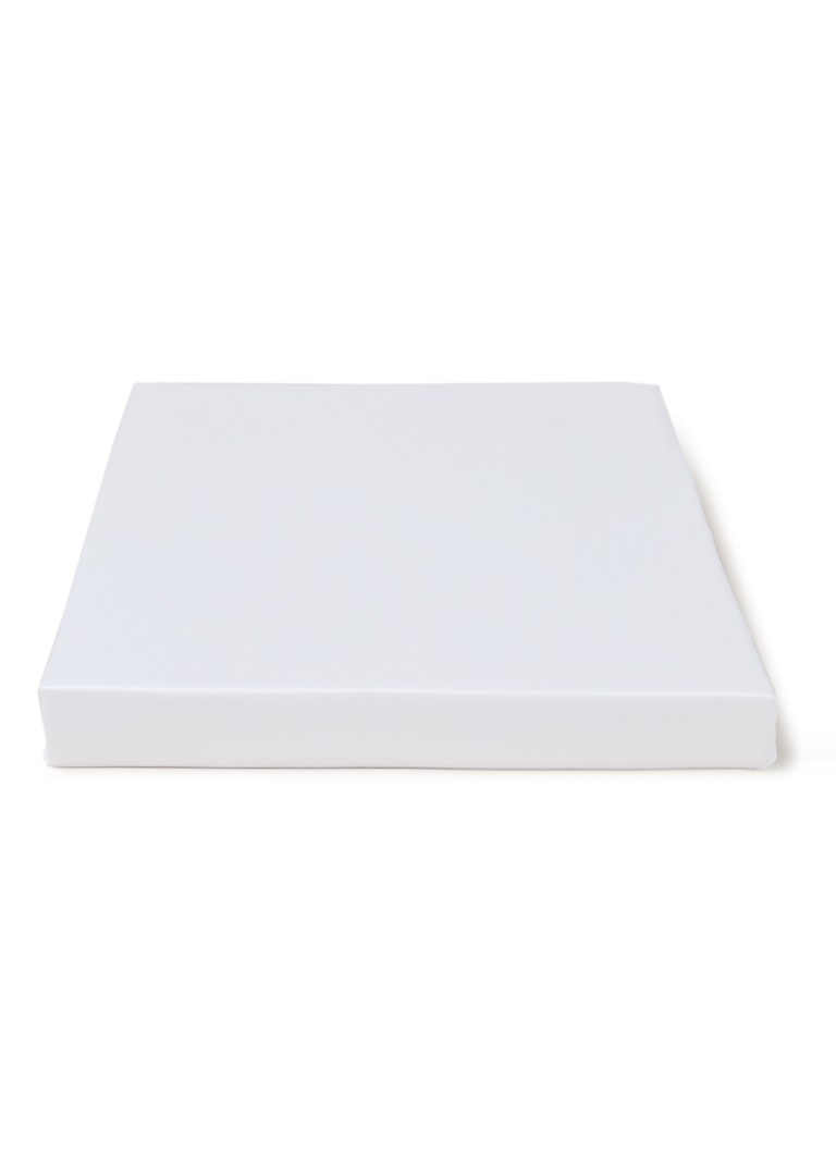De Bijenkorf Home katoensatijn hoeslaken 300TC, hoekhoogte 10 cm Wit - Deal