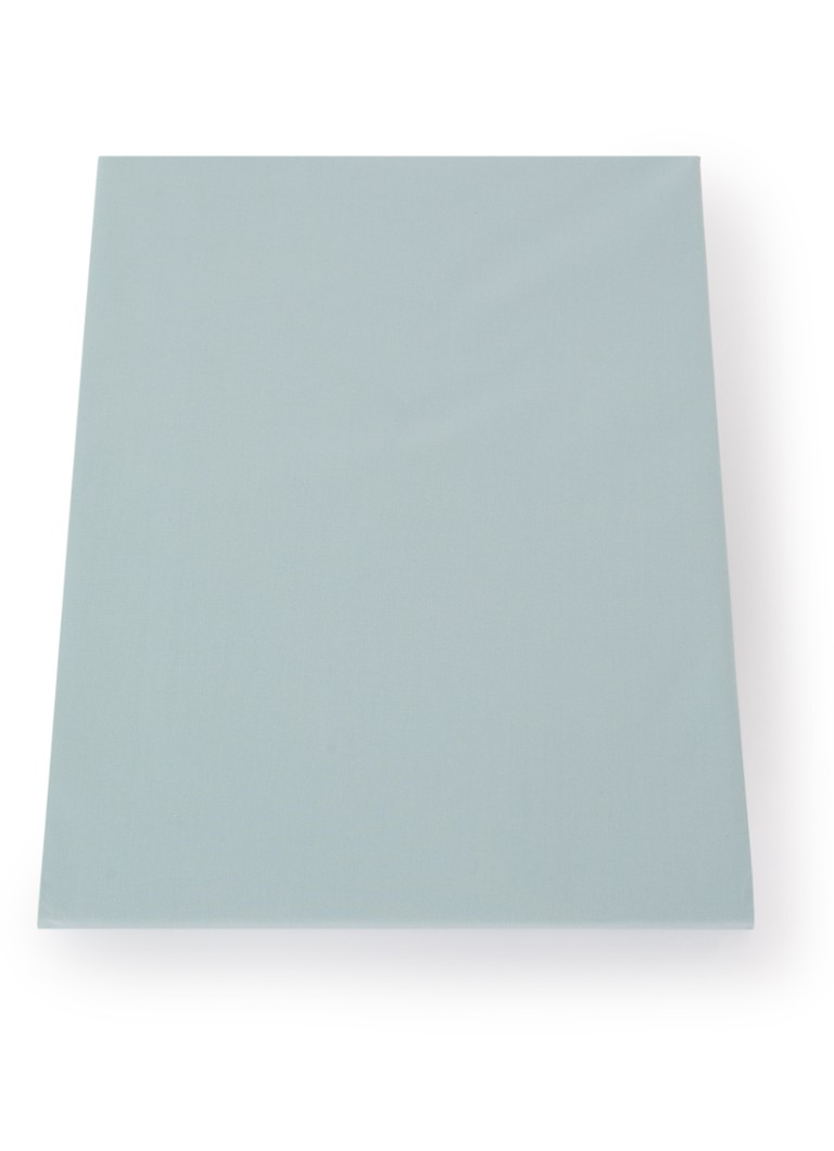 De Bijenkorf Home hoeslaken van katoen perkal 200TC, hoekhoogte 30 cm Lichtblauw - Deal