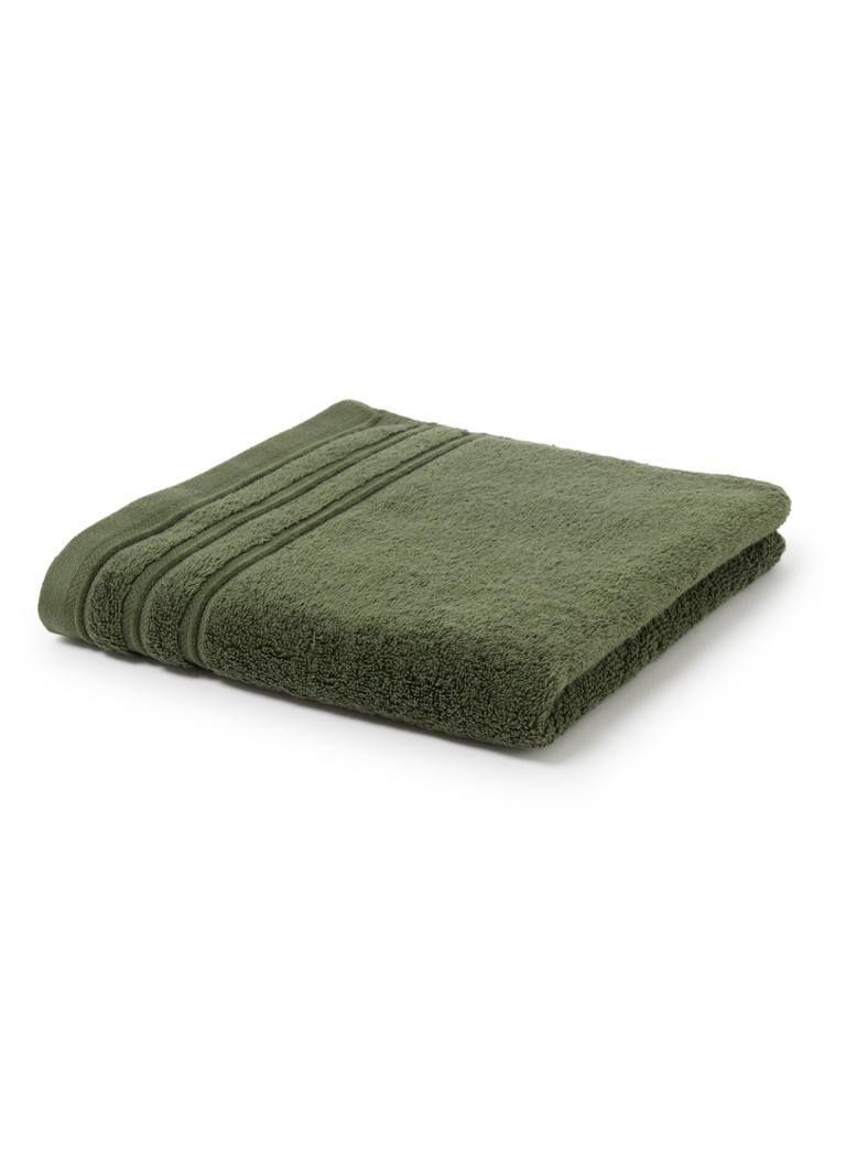 De Bijenkorf Home Evolution badhanddoek - 580 gr/m2 - 60 x 110 cm Donkergroen - Deal