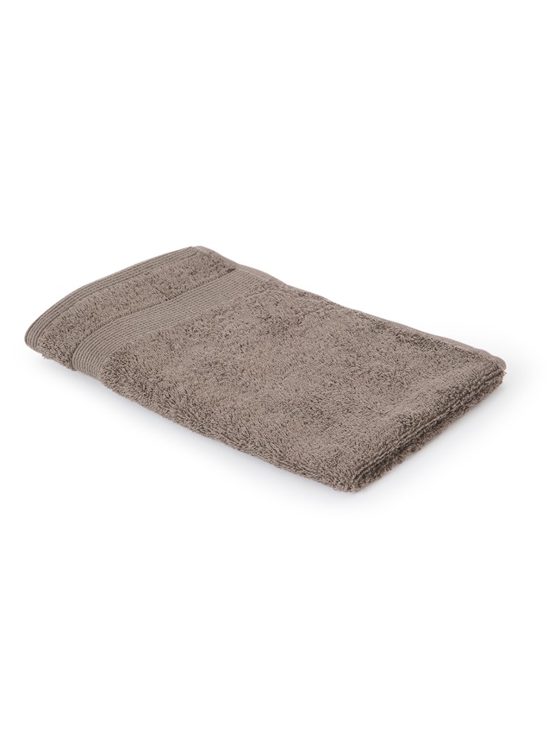 De Bijenkorf Home Softness gastendoek - 600 gr/m2 - 30 x 50 cm Bruin - Deal