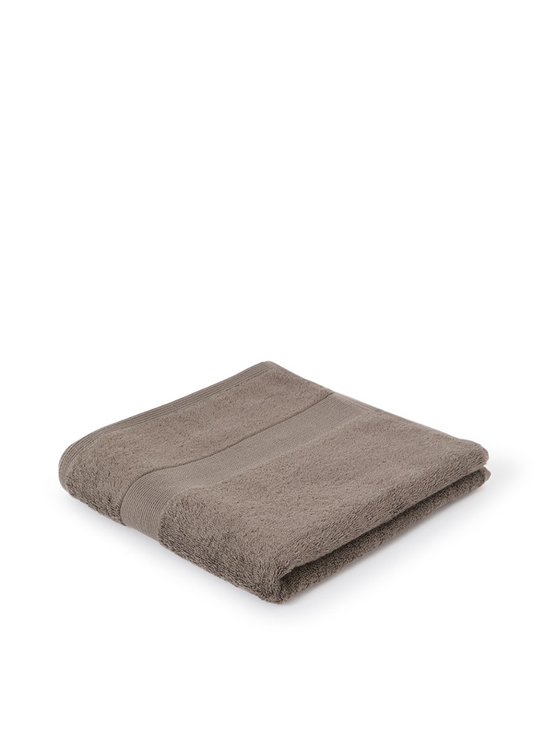 De Bijenkorf Home Softness badhanddoek - 600 gr/m2 - 60 x 110 cm Bruin - Deal